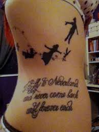 Tinkerbell & peter pan couple tattoos. Peter Pan Ink Junkyard