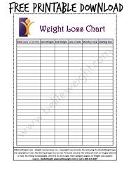 30 Weight Loss Charts Printable Simple Template Design
