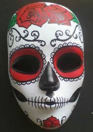 Hand Painted Day Of The Dead Mask 30 00 Via Etsy Day Of The Dead Mask Mexican Mask Mask Painting