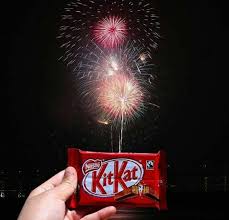 Happy New Yeaŕ To Aĺl Have A Blessed And Beautiful Year Instagram Kitkat Chocolate Newyear Glassware Kit Kat Shot Glass