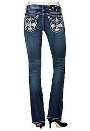 Miss Me Cross Flap Pocket Bootcut Jeanmiss Me Jeans Womens