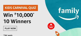 It's like the trivia that plays before the movie starts at the theater, but waaaaaaay longer. Amazon Kids Carnival Quiz Answers Win 10 000 10 Winners