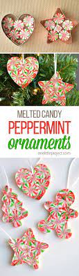 It was peppermint candy, striped red and white. Melted Peppermint Candy Ornaments Christmas Crafts Christmas Ornaments Homemade Peppermint Candy Ornaments