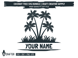 Coconut Tree Svg Bundle By Greatype19 Thehungryjpeg Com Svg Affiliate Tree Coconut Thehungryjpeg In 2020 Tree Svg Creative Resume Template Free Coconut Tree