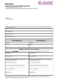 I hope the information that appears may be beneficial to … L Bank Elterngeld