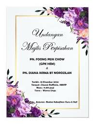Contoh teks ucapan penghargaan majlis perkahwinanfull description. Kad Jemputan Majlis Perpisahan
