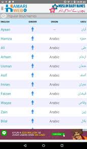 Muslim Baby Names Fur Android Apk Herunterladen There are countless names for boys but these all are my top picks, which will definitely liked by you. muslim baby names fur android apk