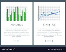 Analytics Chart And Statistics Graph Color Cards