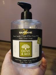 Saryane Savon Liquide Olive Moi Huile D Olive Vierge Mains Corps Visage 500 Ml Inci Beauty