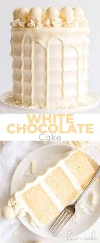 This White Chocolate Cake Is Both Decadent And Delicious White Chocolate Is Incorporate White Chocolate Cake White Chocolate Truffles White Chocolate Shavings