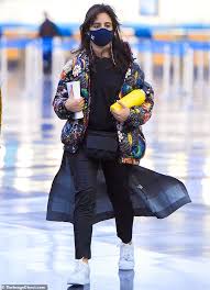 Maybe you would like to learn more about one of these? Camila Cabello Rocks Coated Denim And A Statement Puffer As She Touches Down In Nyc With Daily Mail Online