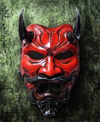 Mask Japanese Uncle Oni Mask 307 Video Game Characters Tenkai From Onimusha Dawn Of Dream And Shimazu Yoshihiro Oni Mask Japanese Mask Japanese Noh