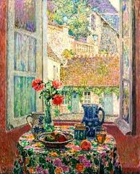 Henri Le Sidaner 1862 1939 La Table Sur La Cour 1926 Modern Art Art Painting