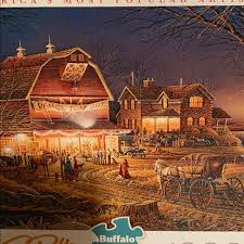 Create an animated jigsaw puzzle in powerpoint in which each piece of the puzzle flies, bounces or otherwise moves onto the slide to display the image or text you want to present. Jigsaw Puzzles Terry Redlin Harvest Moon Ball 1000 Piece Puzzles Contemporary Puzzles Studioestetica Net
