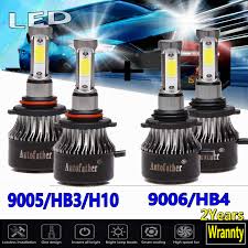 9005 hb3 h10 and 9006 hb4 led headlight bulbs 6000k white high low beam combo set 480w super bright for chevrolet silverado 1500 1999 2007