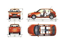 The škoda fabia is a supermini car produced by czech manufacturer škoda auto since 1999. Download Drawing Skoda Fabia Ii 5j Hatchback 2007 In Ai Pdf Png Svg Formats