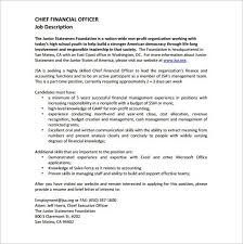 Chief financial officer (cfo) the cora group inc. 10 Chief Financial Officer Job Description Templates Free Sample Example Format Download Free Premium Templates