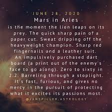 Jan Spiller Astrology On Instagram Mars Moves Home Into Aries Today Where It Will Stay For The Next Six Months Yep There Aries Today Astrology Retrograde