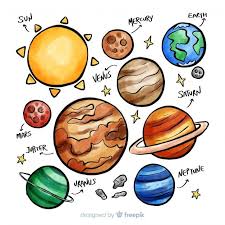 Download Classic Hand Drawn Solar System Compositio For Free Planet Drawing How To Draw Hands Solar System Art