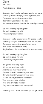 We did not find results for: Clara Lyrics Follow Lyrics
