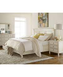 Mission oak ii king panel bedroom set. Furniture Sag Harbor White Bedroom Furniture Collection 3 Piece Set Storage Queen Platform Bed Dresser Nightstand Reviews Furniture Macy S