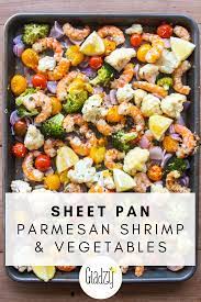 Sheet Pan Parmesan Shrimp And Veggies Giadzy Recipe Shrimp And Vegetables Recipes Sheet Pan Dinners