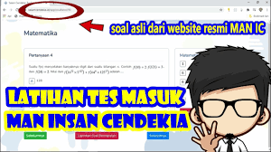 Check spelling or type a new query. Pembahasan Soal Latihan Tes Masuk Man Ic 2021 Part 1 Youtube