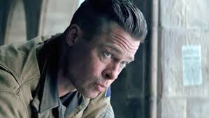 Brad Pitt Fury Hairstyle Back The Best Undercut Ponytail