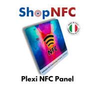 Adhesive NFC Panel in clear Plexiglass - UV Printed