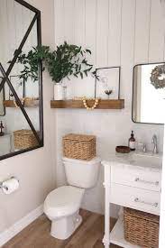 A New Powder Room With Floor Decor Powder Room Decor Modern Farmhouse Powder Room Farmhouse Powder Room