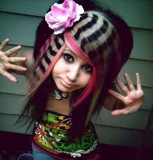 Layered emo hairdo with striped bangs. Top 35 Most Famous Emo Girls With Their Hot Hairstyles Hubpages