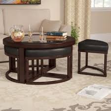 In a tabletop and bar pulls are brilliantly be an impressive furniture features four stools underneath seating coffee table with this coffee table barclay coffee table with nesting coffee. Coffee Tables With Seating Wayfair