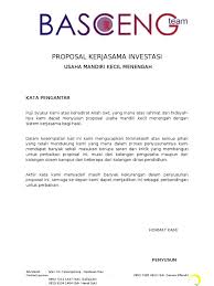 Contoh proposal usaha cafe lengkap pdf. Contoh Proposal Kerjasama Usaha Bagi Hasil Contoh Surat