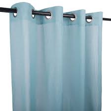 Etamine polyester avec belle transparence. Rideau Voilage Enzo Bleu 140x240 Cm