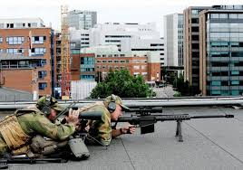 It also offers an acceptable amount of barrel wear, which is important to military snipers who tend to fire thousands of rounds a year in practice. Potd Rooftop Norwegians With Barret M82 50 Bmg The Firearm Blog
