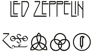 We all know the font. Led Zeppelin Logo Symbol History Png 3840 2160