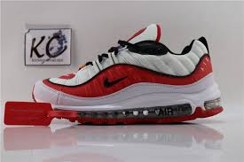 Off White X Nike Air Max 98 White Red Aj6302 113 Nike Air Max Nike Air Air Max
