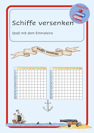 Die Piraten Kommen Schiffe Versenken Mit Dem Einmaleins Unterrichtsmaterial Im Fach Mathematik In 2020 Schiffe Versenken Einmaleins Mathe Spiele