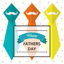 Imágenes del día del padre. Linda Tarjeta Plana Estilo Postal El Fondo Para El Dia Del Padre Portada Feliz Dia De Padres Con El Bigote Colorido Padre Hombre El Espacio De Texto Bandera Ilustraciones Vectoriales Clip Art