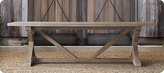 Crate Farmhouse Table Trestle Dining Tables Farmhouse Table Plans