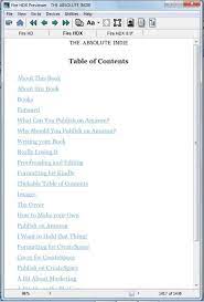 How To Create A Ncx Table Of Contents For Amazon Upload Using Calibre Book Marketing Table Of Contents Writing