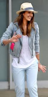 Jessica Alba Womens Fashion Dresses Casual Fedora Hat Women Fashion