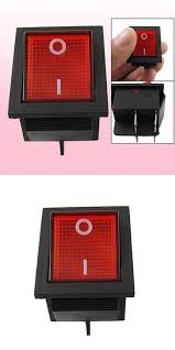 Visit To Buy Promotion Red Light Illuminated 4 Pin Dpst On Off Snap In Rocker Switch 16a 20a 250v Ac Advertisement Light Red Electrical Equipment Lights