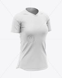 Women S Soccer Jersey Mockup Front Half Side View In Apparel Mockups On Yellow Images Object Mockups Clothing Mockup Mockup Free Psd Mockup Psd