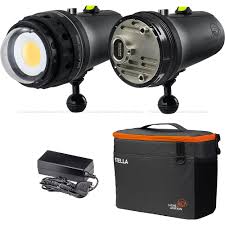 Light Motion Double Dive 1x 15k Underwater Video Light Kit