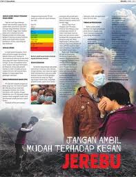 Kejadian jerebu sering dikaitkan dengan kesan kesihatan yang buruk. Jangan Ambil Mudah Terhadap Kesan Jerebu Klik