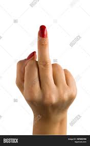 97 free images of middle finger. Female Hand Red Nails Image Photo Free Trial Bigstock