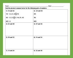 Finding Gcf And Lcm Practice Worksheet Practices Worksheets Greatest Common Factors Least Common Denominator