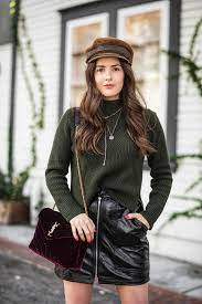 The Patent Leather Skirt Blank Itinerary Fashion Leather Skirt Outfit Skirt Outfits