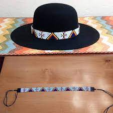 Beaded Hat Band Style C By Glen Petersen Beaded Hat Band Beaded Hat Bands Beaded Hat